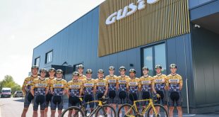 Pogi Team at the Gusto Bikes Slovenian factory