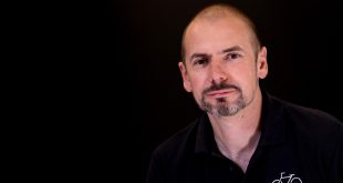 Steve Garidis, bicycle association profile image against a dark background