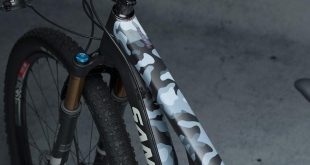 Dyedbro fitted to a Santa Cruz mountain bike