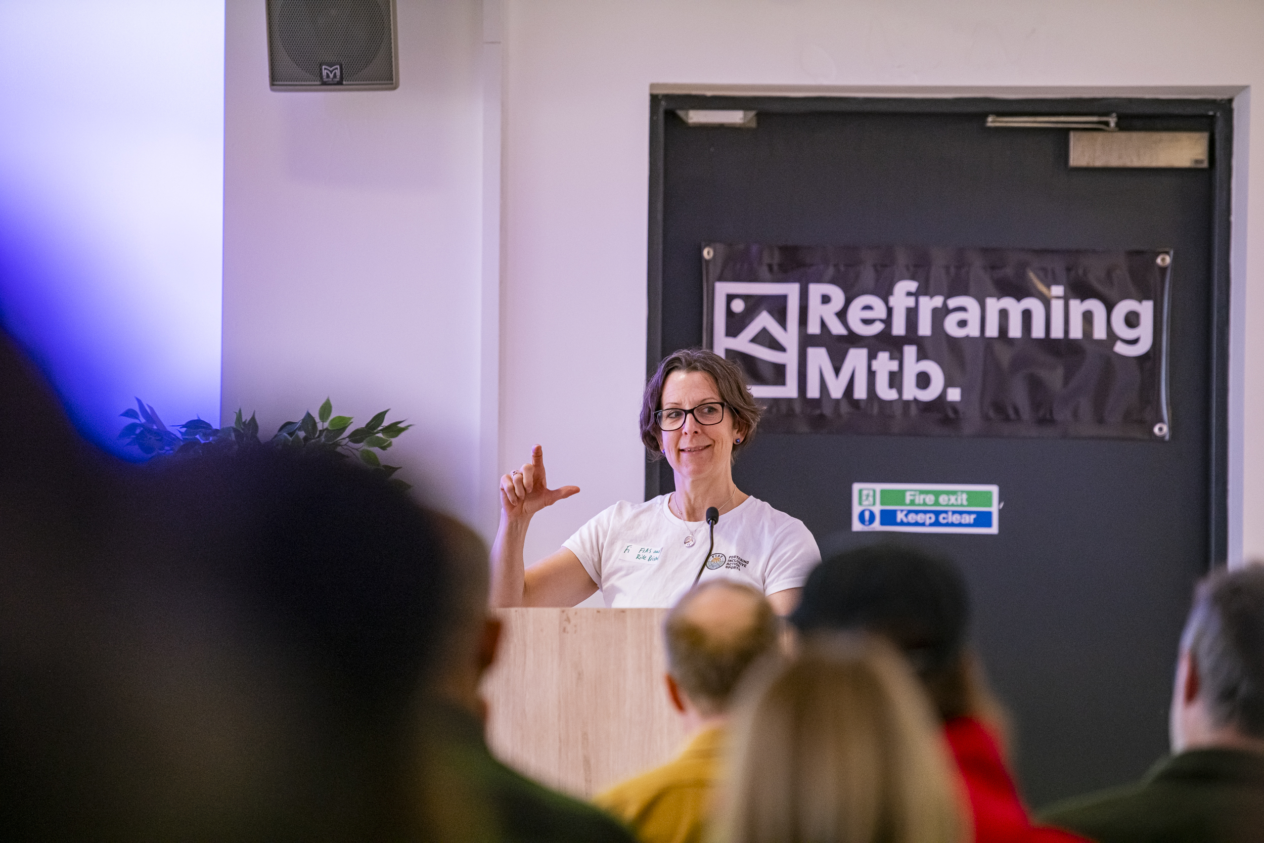 Dr Fiona Spotswood at Reframing MTB in Bristol 2025 Photo Pete Scullion