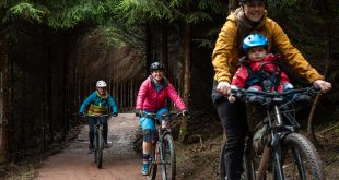 Forest of Dean women riding mountain bikes