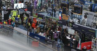 icebike event stands and people at the show