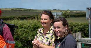 Trudy Harrison (left) with Emily Cherry (right), the CEO of The Bikeability Trust