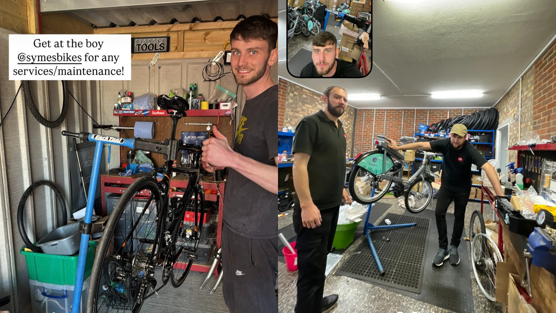 working in the garage rob Mechanic of the Month June Winner: Rob Symes of SymesBikes