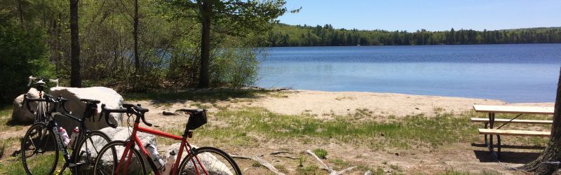 bikes by the lake